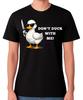 Don’t Duck With Me T-Shirt Funny Duck Meme Deadly Knife Unisex Tee