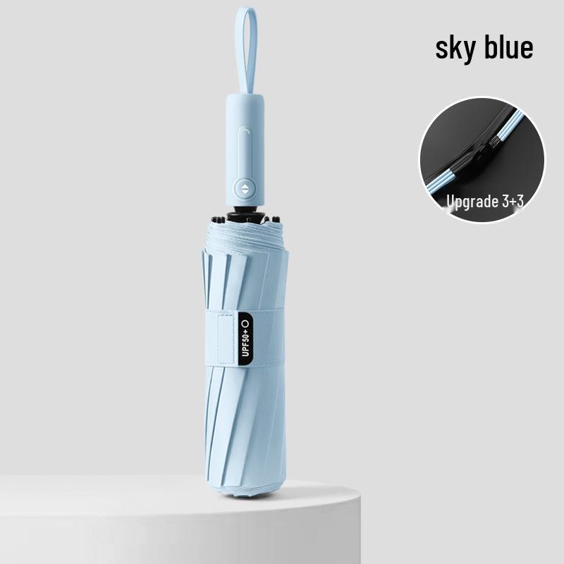 Automatic Large Dual-Use Folding Umbrella: Sunshade and Rain Protection for Sunny or Rainy Days