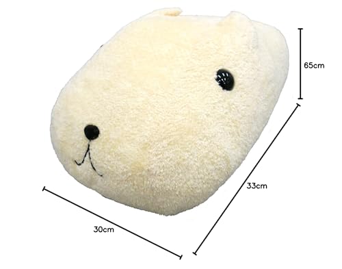 Sekiguchi Capybara-san Fluffy Capybara-san Cuddle Size White Plush Toy