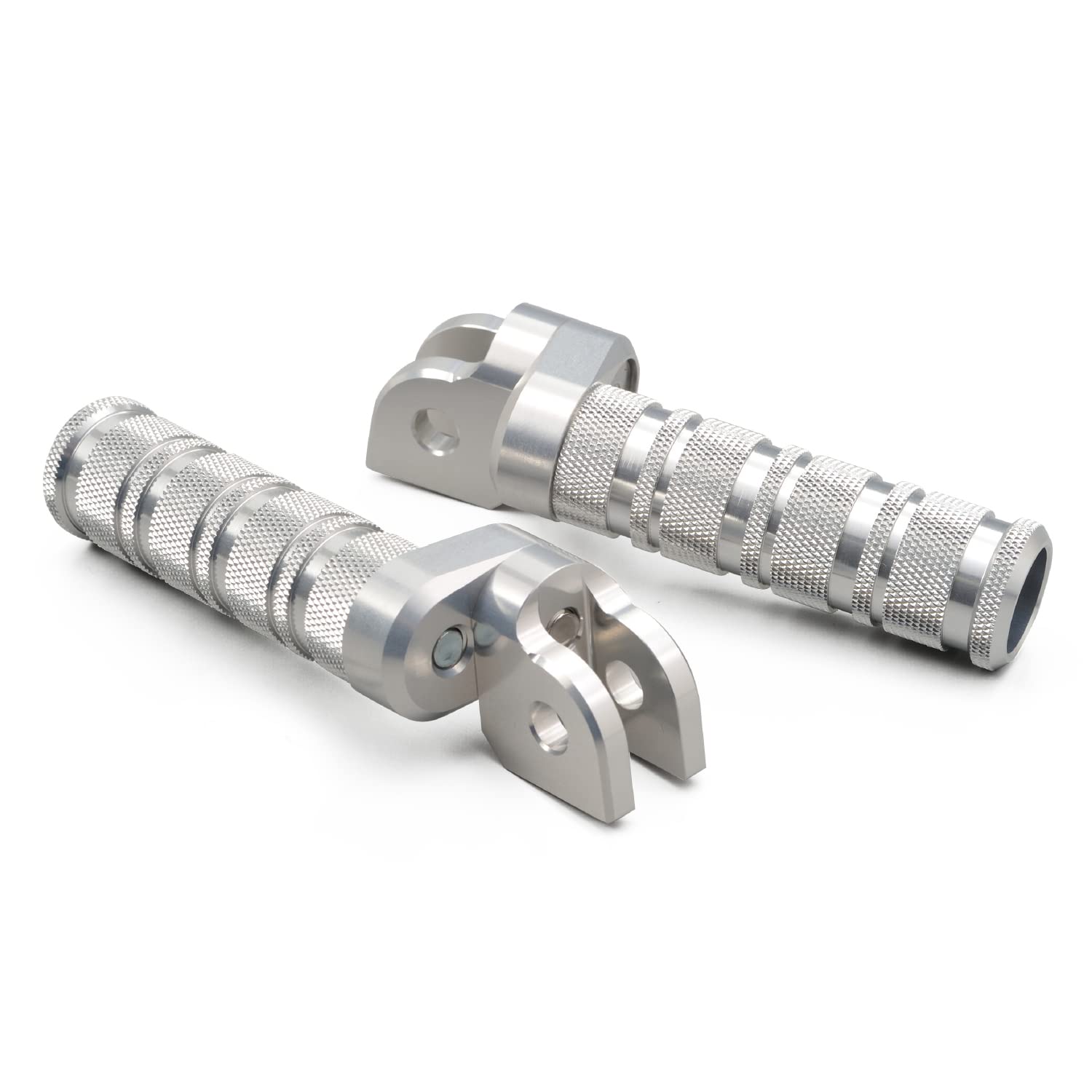 

Daytona 60618 Мотоциклетная алюминиевая подножка для Honda/Suzuki 8-ступенчатая регулировка положения, противоскользящая обработка, многоступенчатая серебряный