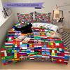 3Pcs Flags World Bedding Sets For All Sizes New 3D Printed Bed Cover Comforter Duvet Cover Pillowcase Bedroom Decoration