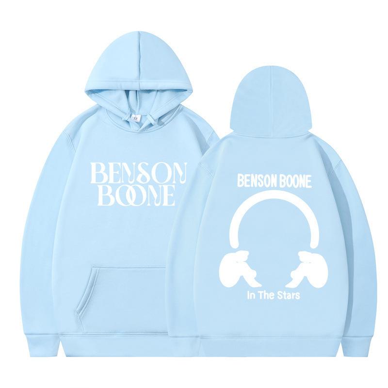Hooded Sweater Harajuku Funny Benson Boone Sweater Long Sleeve Men's and Women's Pullover