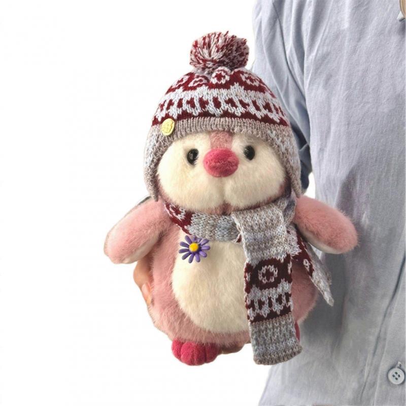 Penguins Stuffed Animal Doll Cute Clothing Penguins Stuffed Animal Plush Toys With Hat Scarf for Kids Boys Girls