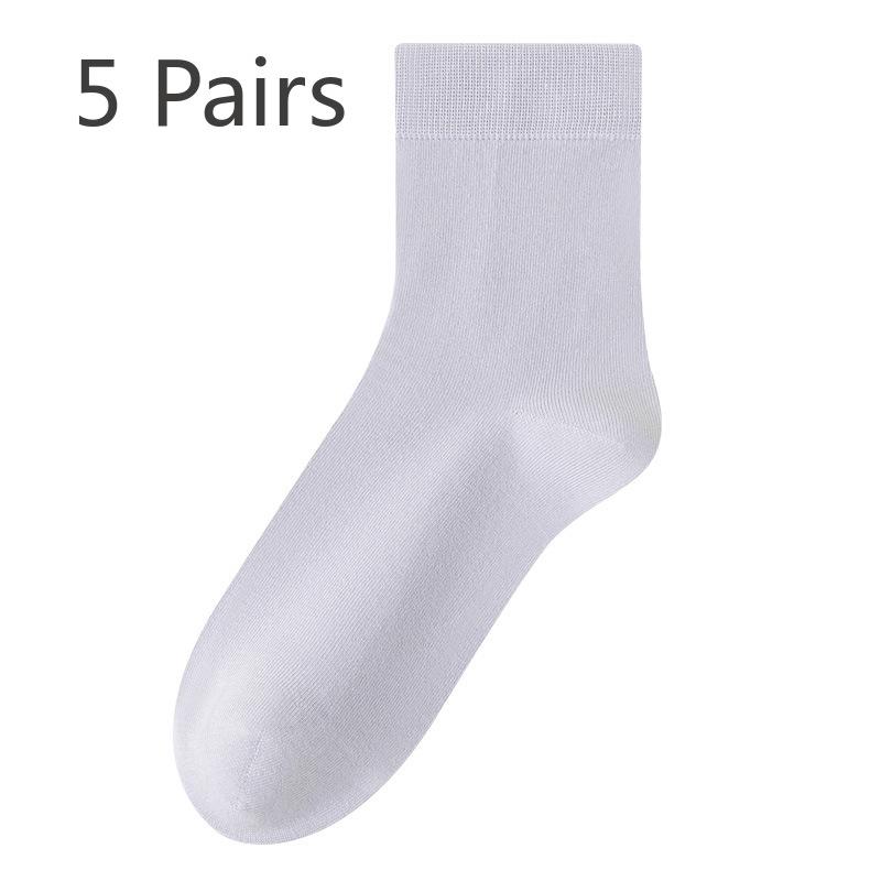 

5 пар женских весенних и осенних однотонных антибактериальных носков без косточек средней длины с защитой от запаха 5 Pairs фиолетовый