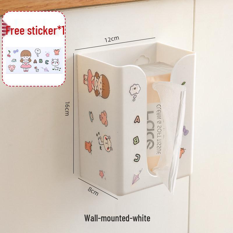 Kreative Wandmontierte Taschentuchbox - Spurenlos, Bohrloses Design für Wohnzimmer oder Küche