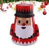 Christmas Jars Airtight Santa Snowman Cute Candy Jar Cookie Container For Stocking Stuffers Party Favors Greeting Cards Kids