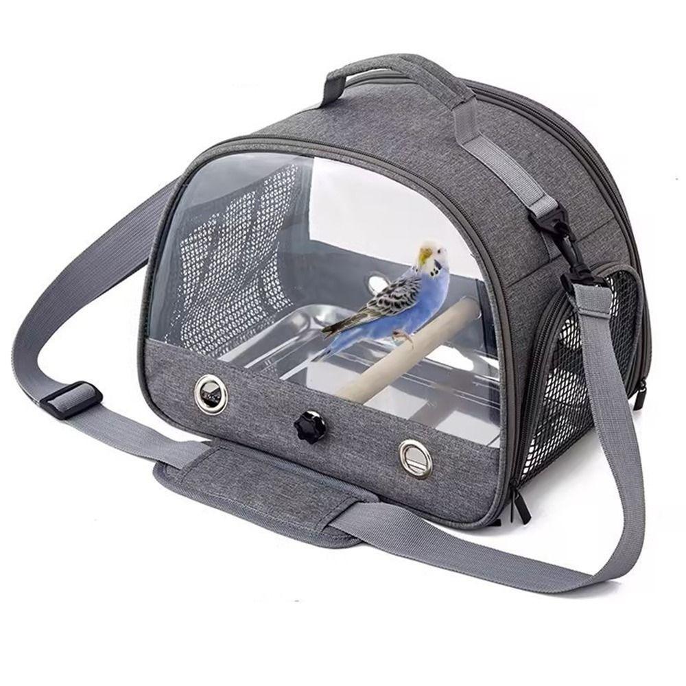 Rabbit Bird Travel Carrier Hamster Parrots Takeaway Bag New Stainless Steel Tray