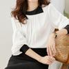 Fashion Chiffon Blouse Women Elegant Long Sleeve Womens Shirts Red White Female Clothing High Quality Tops Blusas 25417