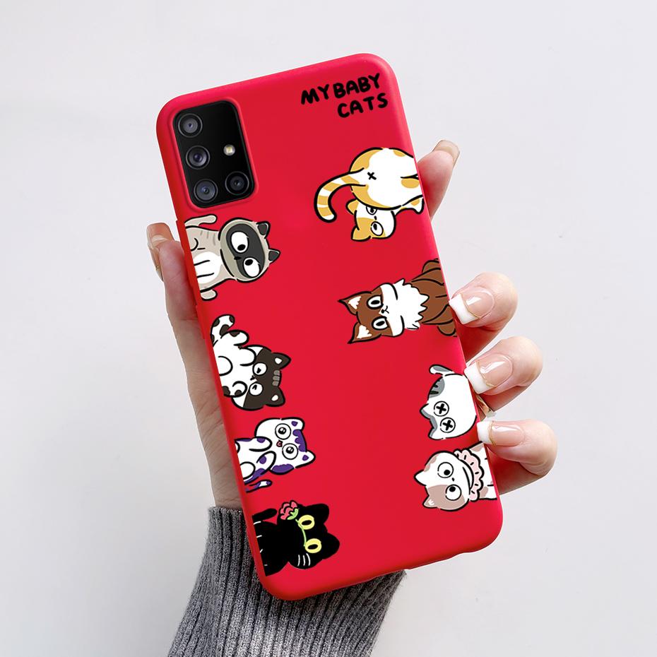 For Samsung Galaxy A51 A71 5G Case SM-A516F SM-A716F Soft Slim Cute Cartoon Frog Back Cover Fundas Bumper For Samsung A 51 Coque