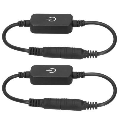 2 Stück LED Strip Touch Dimmer Dimmung Ein Aus Schalter Controller für DC 5V-24V einfarbiges Streifenlicht
