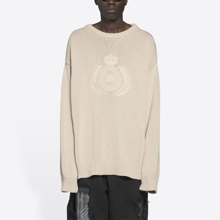 Balenciaga FW21 Sweater Unisex Light Beige 664369T32119028