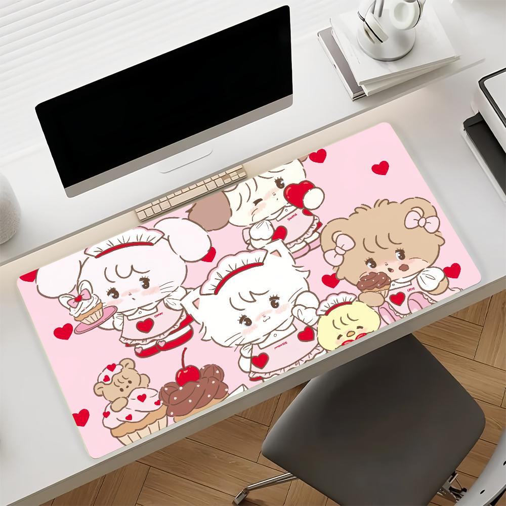 Cartoon MMikko IillustrationsS Mouse Pad Nonslip Rubber Gamer Balance Computer Mat Decoracion Deskmat Laptop Office Large