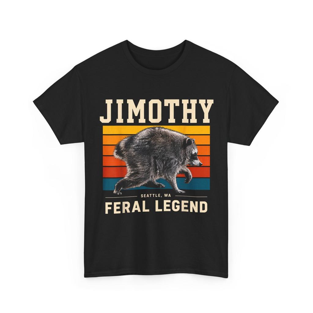 T-shirt Meme Jimothy Raccoon Seattle Légende Sauvage