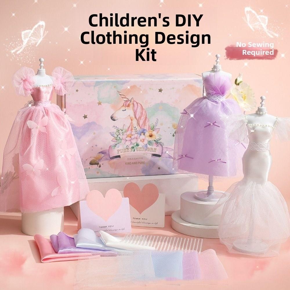 Handmade DIY Doll's Clothes Kit Skirt Doll's Dress Material  Doll Accessories