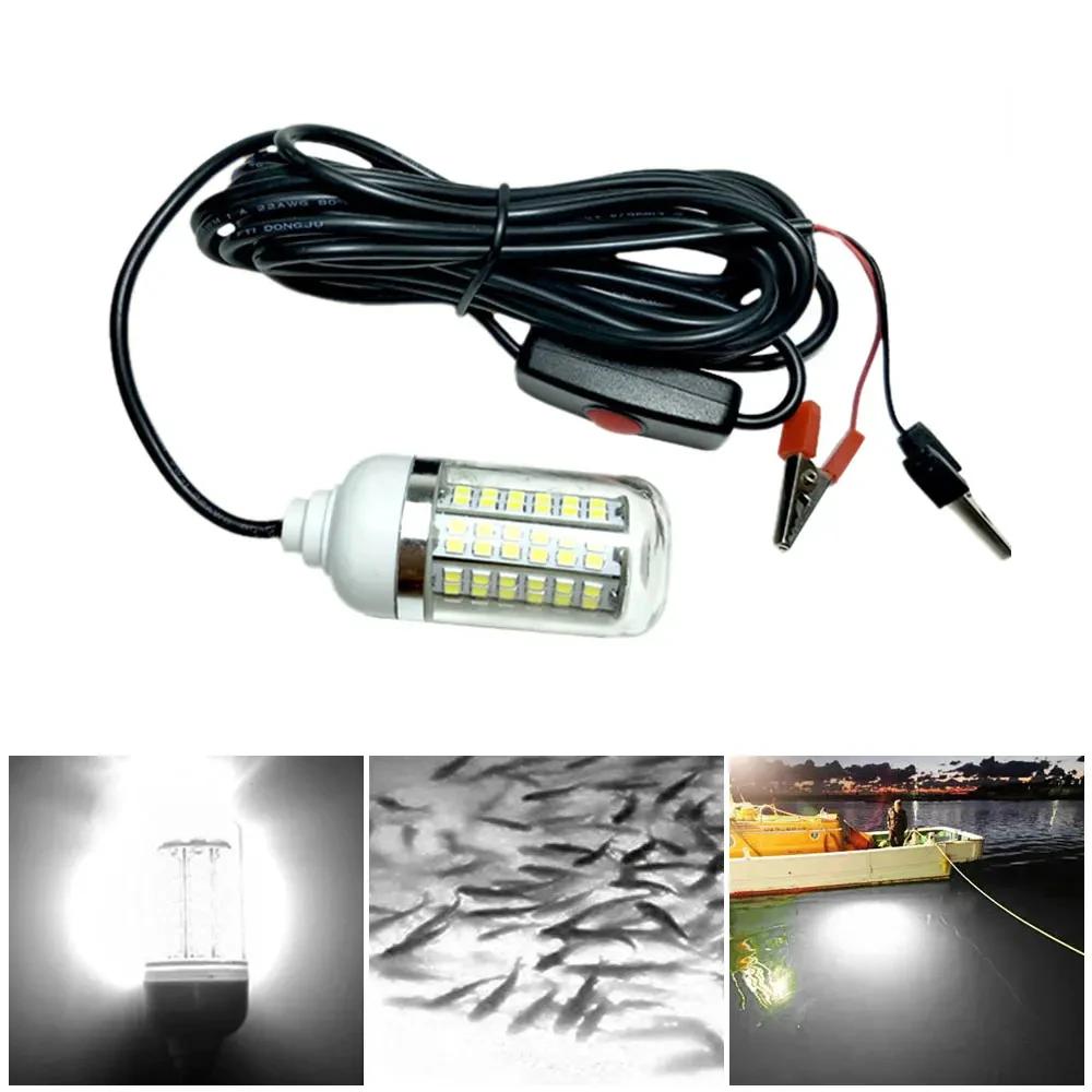 Underwater Fishing Light Lightweight Submersible Light Led Fish Attractant Lamp For Saltwater Freshwater Use