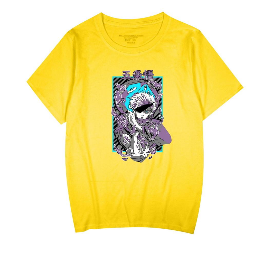 New Anime Jujutsu Kaisen Printed Men's T-shirt Unisex Casual Fashion Street Harajuku Style Short-sleeved Tops T-shirt