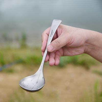 Pure Titanium Long Handle Soup Spoon Outdoor Camping Household