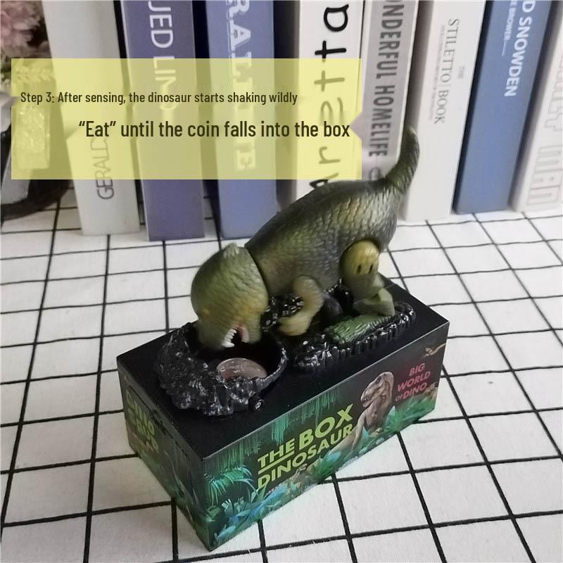 Dinosaur & Dog Money-Eating Piggy Bank: Fun Electric Cartoon Toy