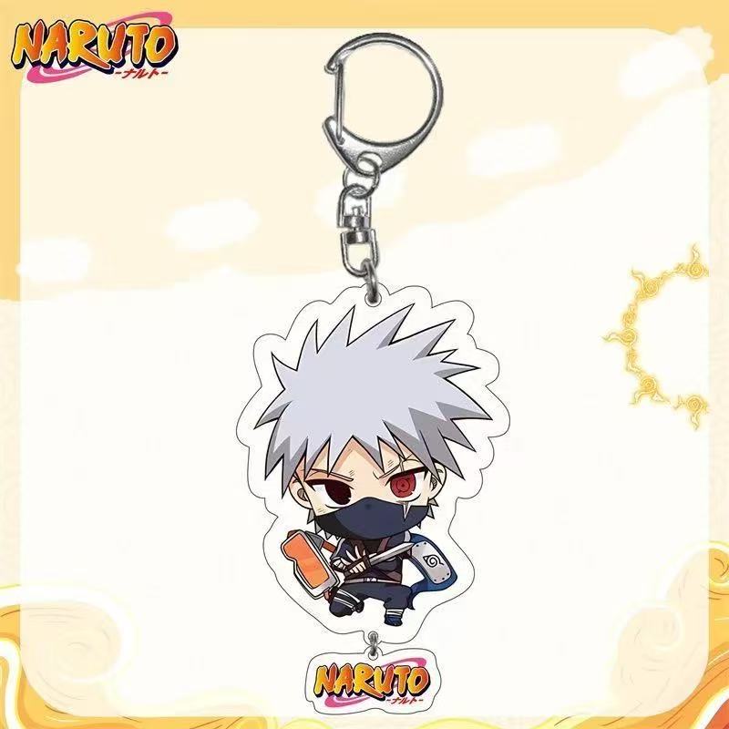 Anime Naruto Acryl Schlüsselanhänger Mithelfer Uzumaki Naruto Cartoon Schlüsselanhänger