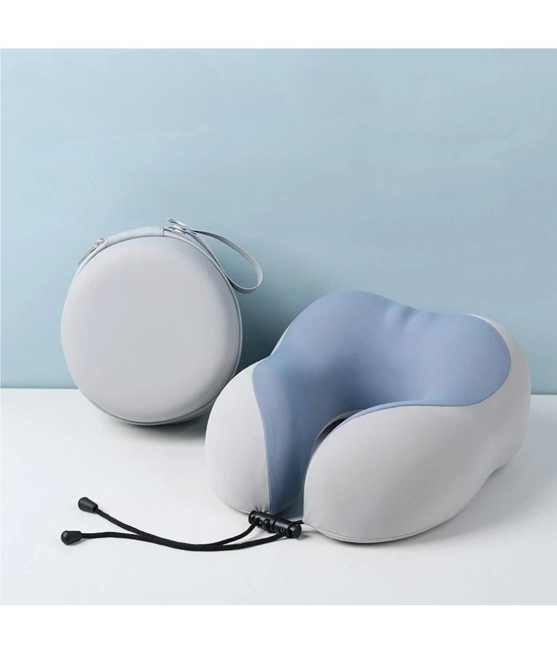 

Memory Cotton U-shaped Pillow Portable Storage Set, Removable and Washable, Cool Neck Support, Airplane Pillow Wholesale светло-серый
