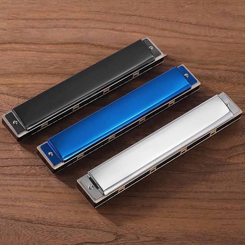 Harmonica Professional C for Key 24 Holes Polyphony Organ Diatonic Mouth with fo