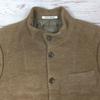 USED/Made In Japan ARAMIS AOUDIMA Angora Blend No Collar Jacket S Men Brown Tailored Blouson