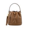 T Monogram Drawstring Bucket Bag With Detachable Shoulder Strap Women Bags Brown 80504-909