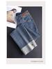 Women's High Waist Slim Fit Retro Jeans - Spring/Autumn Stretch Narrow & Straight Petite Length