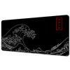 Great Wave Black Desk Mat Mousepad Japanese Art Mouse Pad Rubber Mat Mouse Carpet Table Pads Pc Mats 900x400 Office Accessories