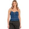 Influence Womens/Ladies Peplum Fitted And Flared Corset Top