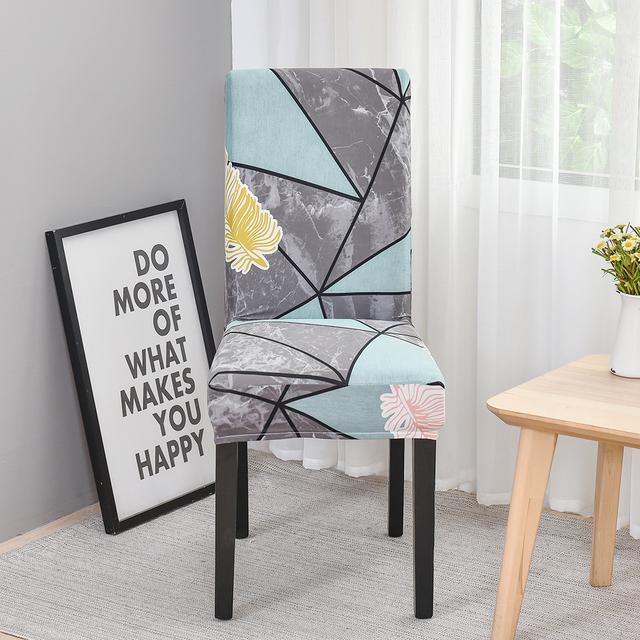 

Stretchy Printing Chair Cover For Living Room Machine Washable Backrest Chair Seat Protective Covers Chair Slipcovers Restaurant Banquet Event