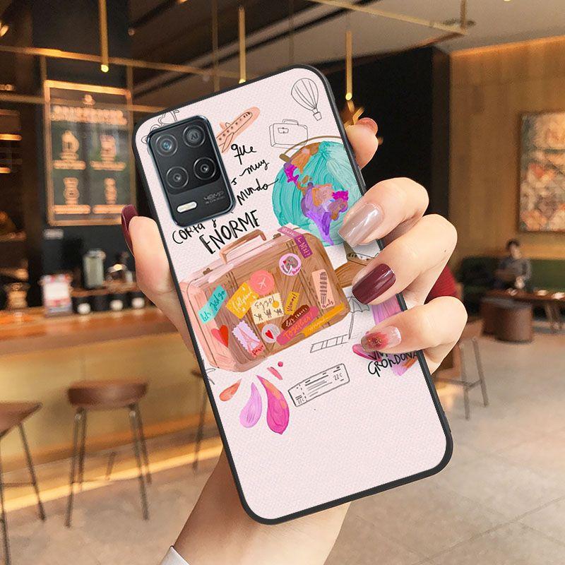 Funda Travelling World Map Travel Plans Phone Cover For Oppo Realme 8Pro 6PRO 6i 7pro 9i 9pro C11 C21 C25Y C25S C3 Q3S XT Cases