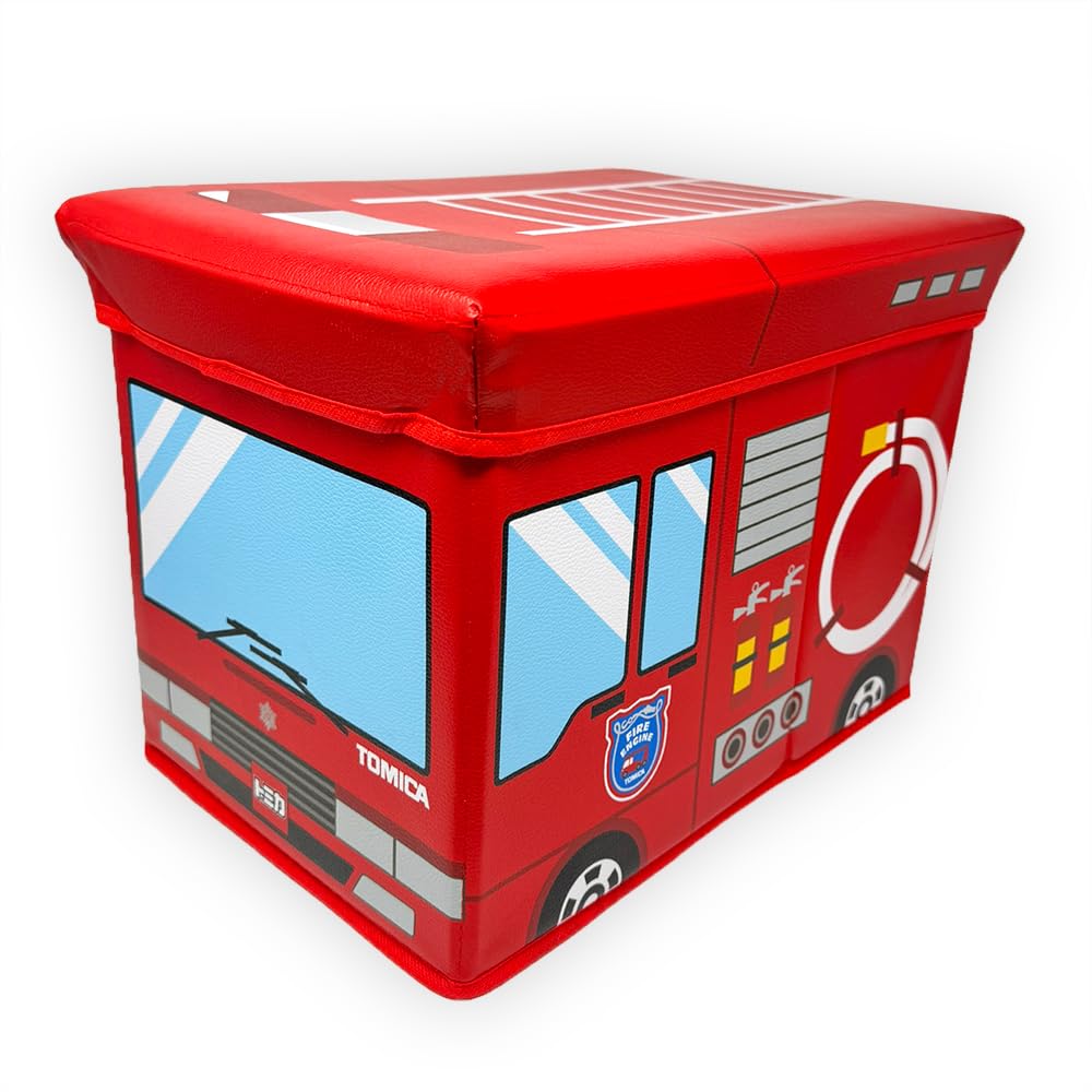 Tomica Storage Box Chair Fire Engine Patrol Car Approx. 35cm (Fire Engine)