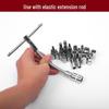 53-Piece Small Tool Set with 1/4" Ratchet, Extension Rod, Quick Wrench & Sockets for Auto & Mechanical Repair