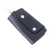 1Pc Portable Pu Leather Housekeeper Holders Car Key Holder Bag Case Unisex Wallet Cover Simple Solid Color Storage Bag