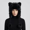 Windproof Raccoon Hat Thickened Winter Hat Cute Faux Fur Beanie  Winter Autumn