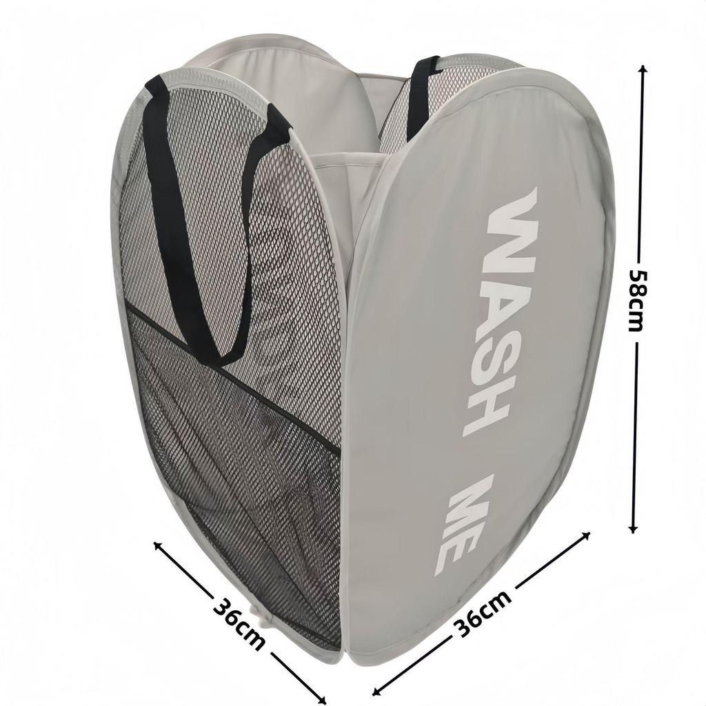 Portable Foldable Laundry Basket: Printed Hamper for Dirty Clothes, Bedroom Storage Bin