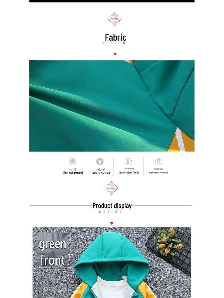 Jungen Frühlings-Herbst 2025 Kapuzen-Windjacke - Stilvolle, leichte Freizeitjacke für Kinder