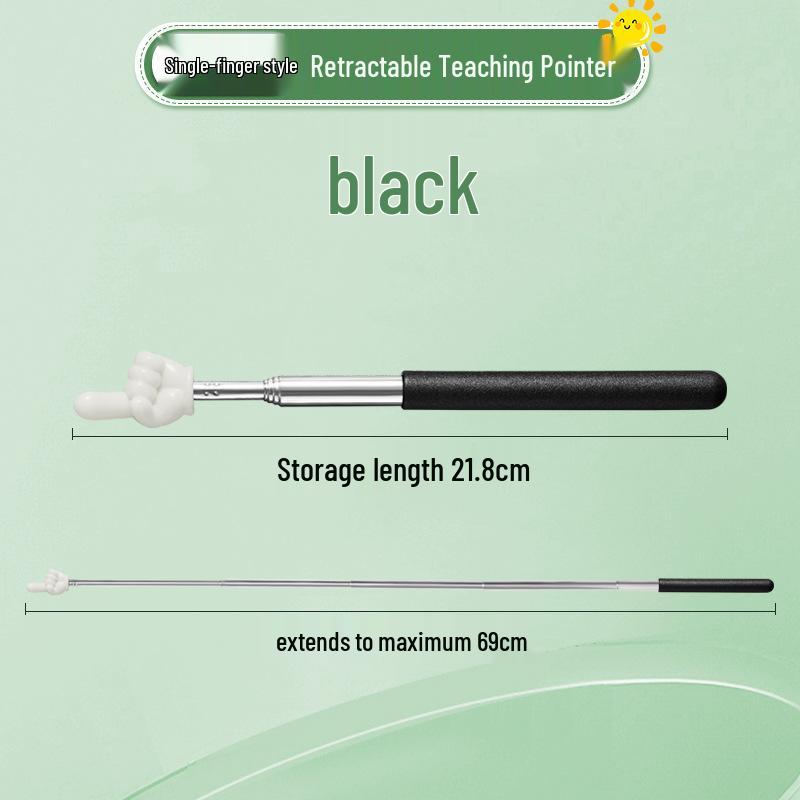 Telescopic Children's Pointer Pen: Stainless Steel Retractable Teaching Stick with Macaron Colors