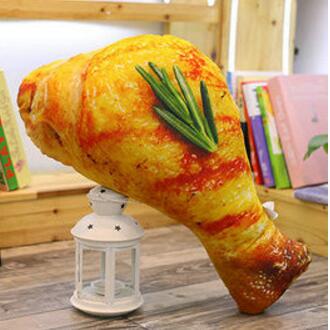 

Adorable plush toy food Reallife style Chicken leg chick pillow cushion birth date present great for daily use 60cm