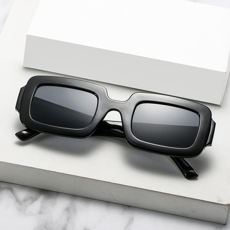 Square Sunglasses, Mujia Catwalk Jelly-Colored Square Glasses, Street Photography Retro Sunglasses For Women