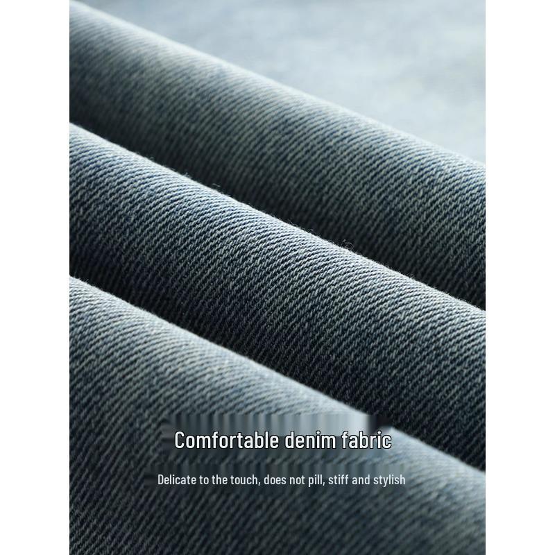 2025 New Women's High-Waisted Wide-Leg Retro Jeans: Slimming, Loose, Straight-Leg Mop Pants for Spring and Autumn