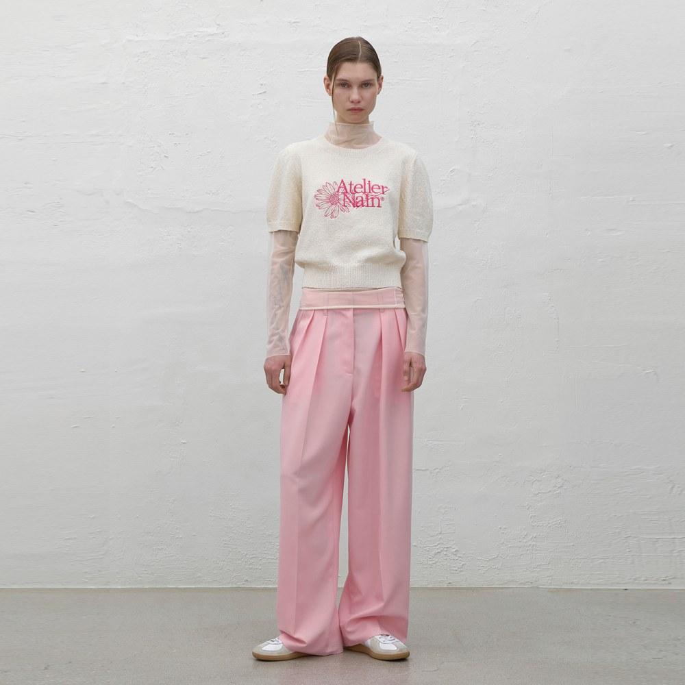 ATELIER NAIN Amelie Tuck Low Rise Pants(Pt-5517)