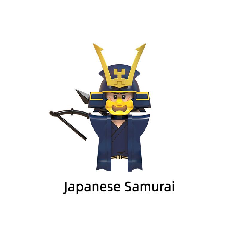 Die mittelalterlichen japanischen Samurai-Modellblöcke MOC Bricks Set Geschenke Spielzeug für Kinder WM6090