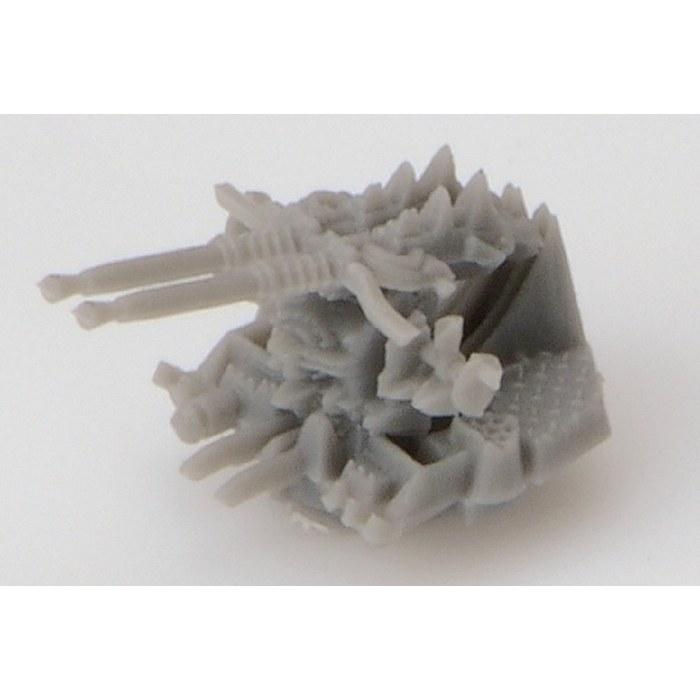 Nano Dread Series Bofors 40mm Twin Gun Mount Model Kit Parts WA17 Gray (1 Pc)