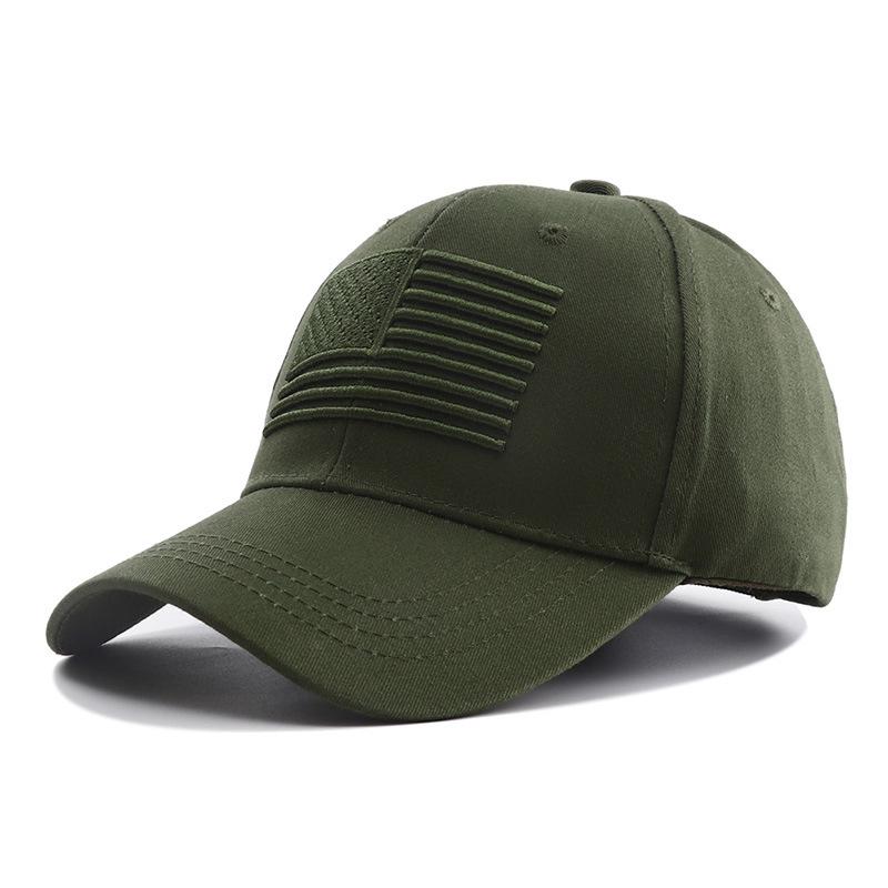 2022 New Black Green Cotton Baseball Cap Bone Men Tactical Army Military Dad Hat American USA Flag Hip Hop Hat Sport Caps Hats