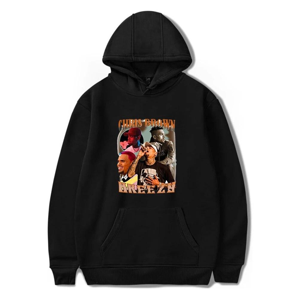 

Chris Brown One of Them Ones Tour Breezy Толстовка унисекс с длинным рукавом Женская толстовка унисекс с капюшоном 2022 Повседневный стиль Модная одежда унисекс