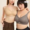Seamless Plus-size Lifting and Support Bra Simple Lace Thin Shaping Underwear