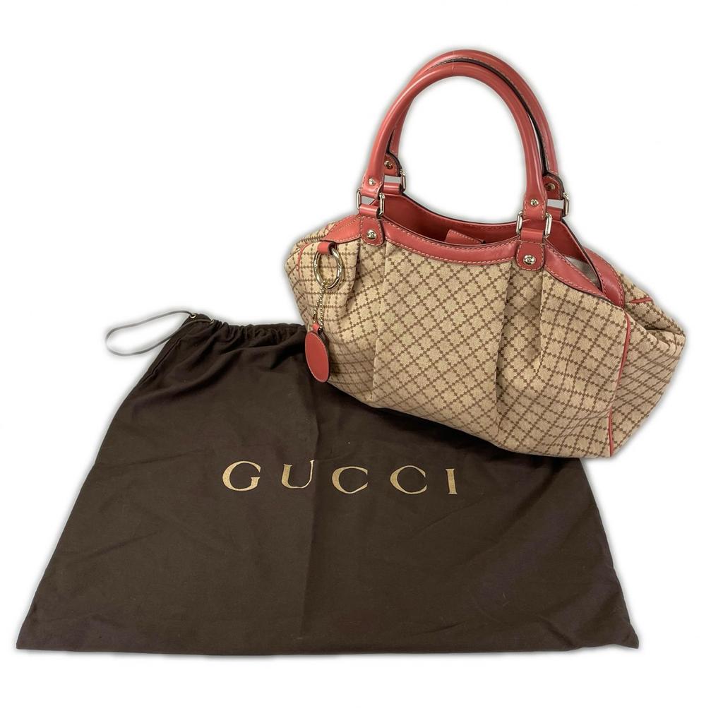 GUCCI Diamante 211944 Handbag pink Women used