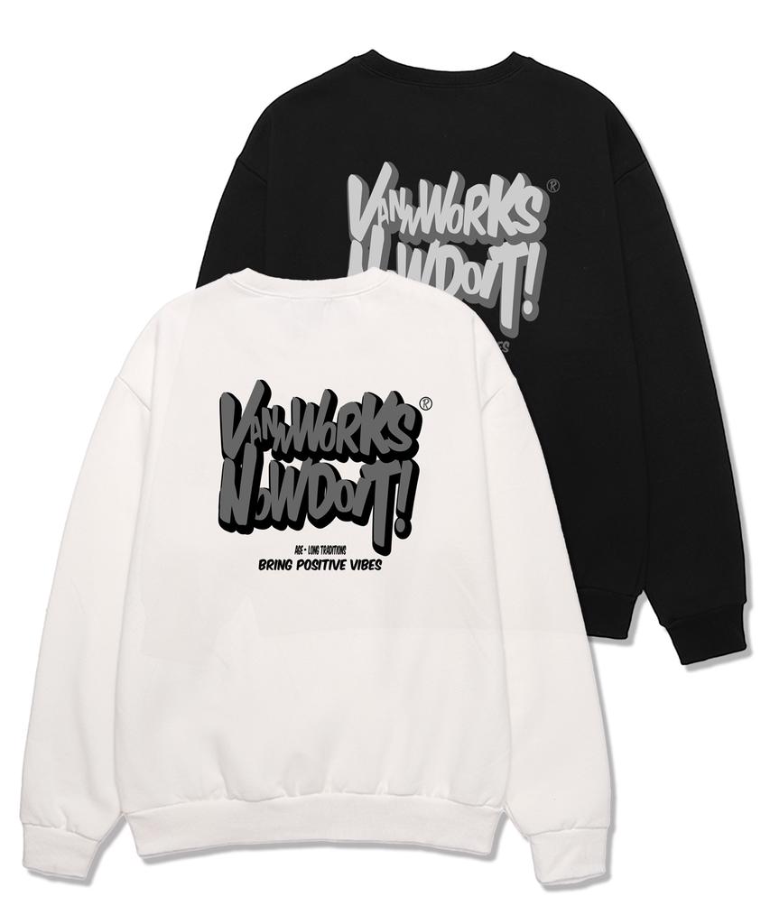 VANNWORKS Bring Now Oversized Sweatshirt (Vls0087) White